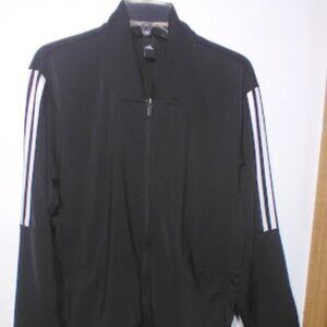 Adidas Men's Black Zip-Front Track Jacket Size: M